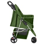 vidaXL Cărucior pliabil pentru câini verde 80x46x98 cm țesătură Oxford vidaXL Cărucior pliabil pentru câini verde 80x46x98 cm țesătură Oxford