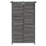 vidaXL Magazie de unelte pentru grădină gri 83x57x140cm lemn masiv pin vidaXL Magazie de unelte pentru grădină gri 83x57x140cm lemn masiv pin