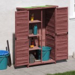 vidaXL Magazie de unelte de grădină cafeniu 83x57x140cm lemn masiv pin vidaXL Magazie de unelte de grădină cafeniu 83x57x140cm lemn masiv pin