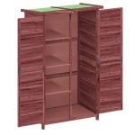 vidaXL Magazie de unelte de grădină cafeniu 83x57x140cm lemn masiv pin vidaXL Magazie de unelte de grădină cafeniu 83x57x140cm lemn masiv pin
