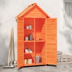 vidaXL Magazie de unelte de grădină maro 89x52,5x175cm lemn masiv pin vidaXL Magazie de unelte de grădină maro 89x52,5x175cm lemn masiv pin