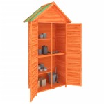 vidaXL Magazie de unelte de grădină maro 89x52,5x175cm lemn masiv pin vidaXL Magazie de unelte de grădină maro 89x52,5x175cm lemn masiv pin