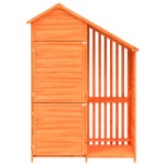 vidaXL Magazie de unelte de grădină maro 120x53,5x170cm lemn masiv pin vidaXL Magazie de unelte de grădină maro 120x53,5x170cm lemn masiv pin