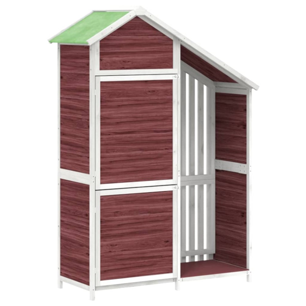 vidaXL Magazie de unelte grădină cafeniu 120x53,5x170cm lemn masiv pin