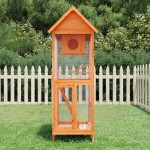 vidaXL Colivie de păsări maro 60x58,5x160 cm din lemn masiv de pin vidaXL Colivie de păsări maro 60x58,5x160 cm din lemn masiv de pin