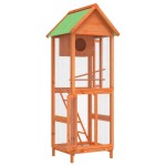 vidaXL Colivie de păsări maro 60x58,5x160 cm din lemn masiv de pin vidaXL Colivie de păsări maro 60x58,5x160 cm din lemn masiv de pin