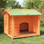 vidaXL Cușcă de câine, maro, 96x87x80,5 cm, lemn masiv pin vidaXL Cușcă de câine, maro, 96x87x80,5 cm, lemn masiv pin