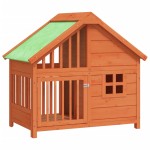 vidaXL Cușcă de câine, maro, 96x60,5x87 cm, lemn masiv de pin vidaXL Cușcă de câine, maro, 96x60,5x87 cm, lemn masiv de pin
