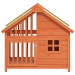 vidaXL Cușcă de câine, maro, 96x60,5x87 cm, lemn masiv de pin vidaXL Cușcă de câine, maro, 96x60,5x87 cm, lemn masiv de pin