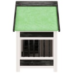vidaXL Cușcă de câine, gri, 96x60,5x87 cm, lemn masiv de pin vidaXL Cușcă de câine, gri, 96x60,5x87 cm, lemn masiv de pin