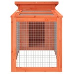 vidaXL Cușcă pentru iepuri maro 100,5x54x55 cm lemn masiv de pin