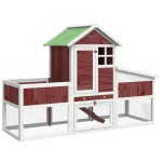 vidaXL Cușcă pentru iepuri cafeniu 170x63x113 cm lemn masiv de pin vidaXL Cușcă pentru iepuri cafeniu 170x63x113 cm lemn masiv de pin