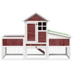 vidaXL Cușcă pentru iepuri cafeniu 170x63x113 cm lemn masiv de pin vidaXL Cușcă pentru iepuri cafeniu 170x63x113 cm lemn masiv de pin