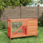 vidaXL Cușcă pentru iepuri maro 103x44x69,5 cm lemn masiv de pin vidaXL Cușcă pentru iepuri maro 103x44x69,5 cm lemn masiv de pin