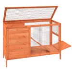 vidaXL Cușcă pentru iepuri maro 103x44x69,5 cm lemn masiv de pin vidaXL Cușcă pentru iepuri maro 103x44x69,5 cm lemn masiv de pin