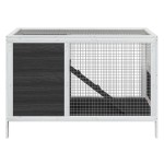 vidaXL Cușcă pentru iepuri gri 103x44x69,5 cm lemn masiv de pin vidaXL Cușcă pentru iepuri gri 103x44x69,5 cm lemn masiv de pin
