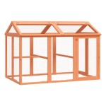 vidaXL Cutie de mișcare maro 141x94x104 cm lemn masiv de pin