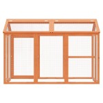 vidaXL Cutie de mișcare maro 141x94x104 cm lemn masiv de pin