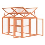 vidaXL Cutie de mișcare maro 141x94x104 cm lemn masiv de pin