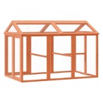 vidaXL Cutie de mișcare maro 141x94x104 cm lemn masiv de pin