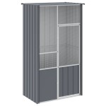 vidaXL Colivie pentru păsări antracit 115x78x200 cm oțel galvanizat vidaXL Colivie pentru păsări antracit 115x78x200 cm oțel galvanizat