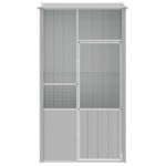 vidaXL Colivie pentru păsări gri 115x78x200 cm oțel galvanizat vidaXL Colivie pentru păsări gri 115x78x200 cm oțel galvanizat
