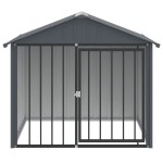 vidaXL Cușcă câine cu acoperiș, negru, 117x103x102 cm, oțel galvanizat vidaXL Cușcă câine cu acoperiș, negru, 117x103x102 cm, oțel galvanizat