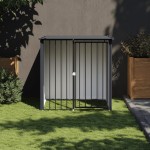 vidaXL Cușcă câine cu acoperiș, negru, 110x103x109 cm, oțel galvanizat vidaXL Cușcă câine cu acoperiș, negru, 110x103x109 cm, oțel galvanizat