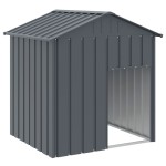 vidaXL Cușcă câine cu acoperiș antracit 117x103x123 cm oțel galvanizat vidaXL Cușcă câine cu acoperiș antracit 117x103x123 cm oțel galvanizat