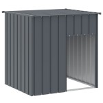 vidaXL Cușcă câine cu acoperiș antracit 110x103x109 cm oțel galvanizat vidaXL Cușcă câine cu acoperiș antracit 110x103x109 cm oțel galvanizat