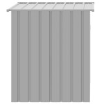vidaXL Casă câine & acoperiș gri deschis 110x103x109 oțel galvanizat vidaXL Casă câine & acoperiș gri deschis 110x103x109 oțel galvanizat