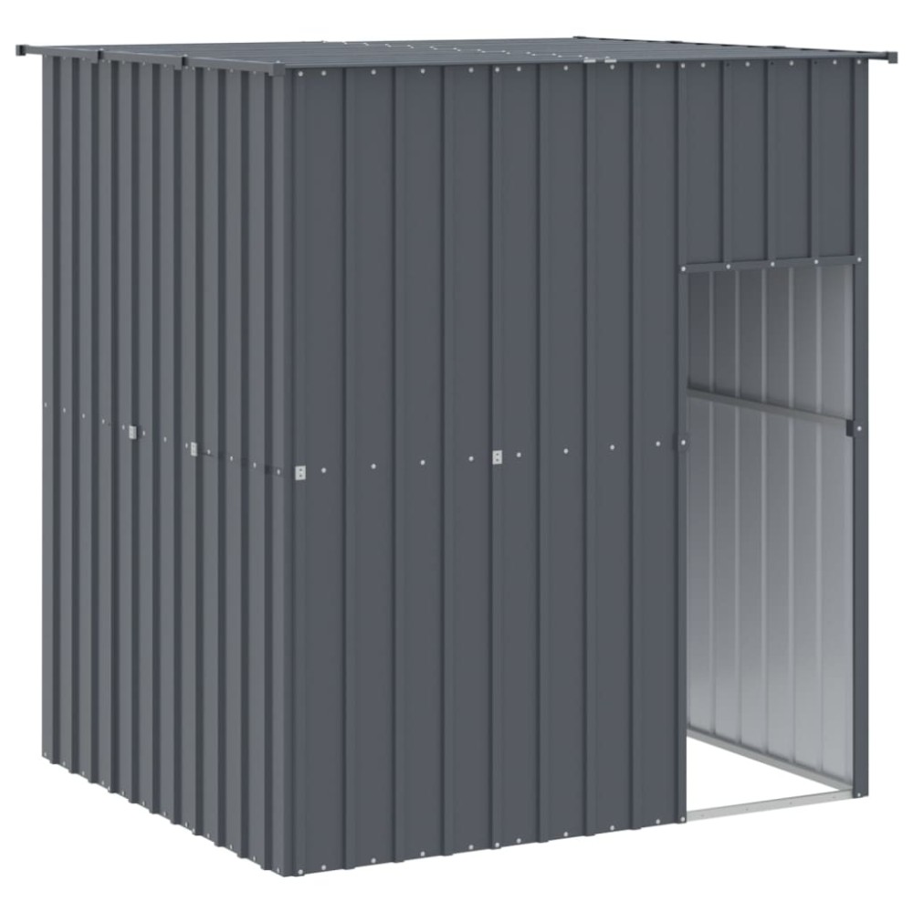 vidaXL Cușcă câine cu acoperiș antracit 165x153x181 cm oțel galvanizat