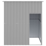 vidaXL Cușcă câine acoperiș gri deschis 165x153x181 cm oțel galvanizat vidaXL Cușcă câine acoperiș gri deschis 165x153x181 cm oțel galvanizat