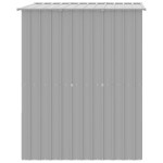 vidaXL Cușcă câine acoperiș gri deschis 165x153x181 cm oțel galvanizat vidaXL Cușcă câine acoperiș gri deschis 165x153x181 cm oțel galvanizat