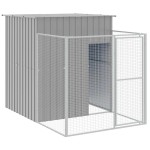 vidaXL Cușcă de câine & țarc gri deschis 165x251x181cm oțel galvanizat vidaXL Cușcă de câine & țarc gri deschis 165x251x181cm oțel galvanizat