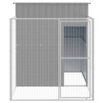 vidaXL Cușcă de câine & țarc gri deschis 165x251x181cm oțel galvanizat vidaXL Cușcă de câine & țarc gri deschis 165x251x181cm oțel galvanizat