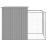 vidaXL Cușcă de câine & țarc gri deschis 165x251x181cm oțel galvanizat vidaXL Cușcă de câine & țarc gri deschis 165x251x181cm oțel galvanizat