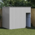 vidaXL Casă câine & acoperiș gri deschis 214x153x181cm oțel galvanizat vidaXL Casă câine & acoperiș gri deschis 214x153x181cm oțel galvanizat