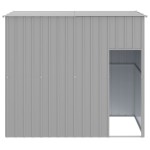 vidaXL Casă câine & acoperiș gri deschis 214x153x181cm oțel galvanizat vidaXL Casă câine & acoperiș gri deschis 214x153x181cm oțel galvanizat