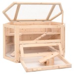 vidaXL Cușcă pentru hamsteri, 80x40x43 cm, lemn masiv de brad vidaXL Cușcă pentru hamsteri, 80x40x43 cm, lemn masiv de brad