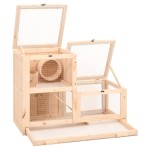 vidaXL Cușcă pentru hamsteri, 81x40x60 cm, lemn masiv de brad vidaXL Cușcă pentru hamsteri, 81x40x60 cm, lemn masiv de brad