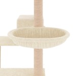 vidaXL Ansamblu de pisici cu stâlpi din funie de sisal, crem, 82,5 cm vidaXL Ansamblu de pisici cu stâlpi din funie de sisal, crem, 82,5 cm