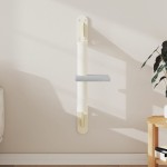 vidaXL Ansamblu pisici perete cu stâlp zgâriere, gri deschis, 85,5 cm vidaXL Ansamblu pisici perete cu stâlp zgâriere, gri deschis, 85,5 cm