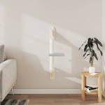 vidaXL Ansamblu pisici perete cu stâlp zgâriere, gri deschis, 85,5 cm vidaXL Ansamblu pisici perete cu stâlp zgâriere, gri deschis, 85,5 cm