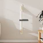 vidaXL Ansamblu pisici perete cu stâlp zgâriere, gri închis, 85,5 cm