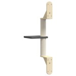 vidaXL Ansamblu pisici perete cu stâlp zgâriere, gri închis, 85,5 cm
