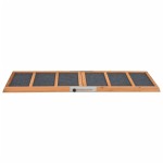 vidaXL Rampă pentru câini, gri, 120x30 cm, lemn masiv de brad