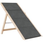vidaXL Scară pentru câini, gri, 105x47 cm, lemn masiv de brad vidaXL Scară pentru câini, gri, 105x47 cm, lemn masiv de brad