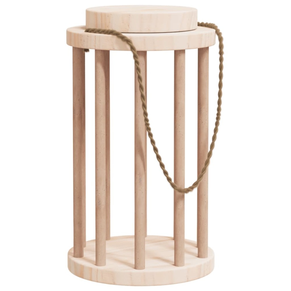 vidaXL Hrănitor pentru fân de iepuri, Ø15x25,5 cm, lemn masiv brad