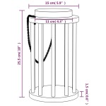 vidaXL Hrănitor pentru fân de iepuri, Ø15x25,5 cm, lemn masiv brad vidaXL Hrănitor pentru fân de iepuri, Ø15x25,5 cm, lemn masiv brad